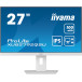 Monitor iiyama ProLite XUB2792QSU-W6 - 27,2"/2560x1440 (QHD)/100Hz/IPS/0,4 ms/pivot/Biały