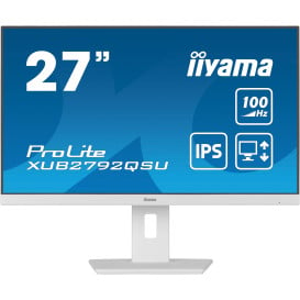 Monitor iiyama ProLite XUB2792QSU-W6 - 27,2"/2560x1440 (QHD)/100Hz/IPS/0,4 ms/pivot/Biały