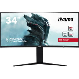 Monitor iiyama ProLite GCB3480WQSU-B1 - 34"/3440x1440 (UWQHD)/180Hz/21:9/zakrzywiony/VA/FreeSync/HDR/0,4 ms/Czarny