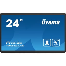 Monitor iiyama ProLite TW2424AS-B1 - 23,8"/1920x1080 (Full HD)/IPS/14 ms/dotykowy/USB-C/Czarny