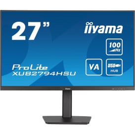 Monitor iiyama ProLite XUB2794HSU-B6 - 27"/1920x1080 (Full HD)/100Hz/VA/FreeSync/1 ms/pivot/Czarny