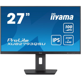 Monitor iiyama ProLite XUB2793QSU-B6 - 27,2"/2560x1440 (QHD)/100Hz/IPS/1 ms/pivot/Czarny