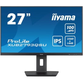 Monitor iiyama ProLite XUB2793QSU-B6 - 27"/2560x1440 (QHD)/100Hz/IPS/1 ms/pivot/Czarny