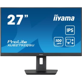 Monitor iiyama ProLite XUB2792QSU-B6 - 27"/2560x1440 (QHD)/100Hz/IPS/FreeSync/0,4 ms/pivot/Czarny