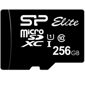 Karta pamięci Silicon Power microSDXC Elite 256GB SP256GBSTXBU1V10SP - Class 10, UHS-1, U1, Adapter microSD-SD, Czarna