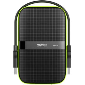 Dysk zewnętrzny HDD 1 TB Silicon Power Armor A60 SP010TBPHDA60S3K - Czarny, Zielony