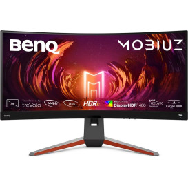 Monitor Benq MOBIUZ EX3410R 9H.LKKLA.TBE - 34"/3440x1440 (UWQHD)/144Hz/21:9/zakrzywiony/VA/HDR/1 ms/Szary