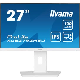 Monitor iiyama ProLite XUB2792HSU-W6 - 27"/1920x1080 (Full HD)/100Hz/IPS/0,4 ms/pivot/Biały