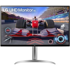 Monitor LG 32UQ750P-W - 31,5"/3840x2160 (4K)/144Hz/VA/HDR/4 ms/pivot/USB-C/Biały