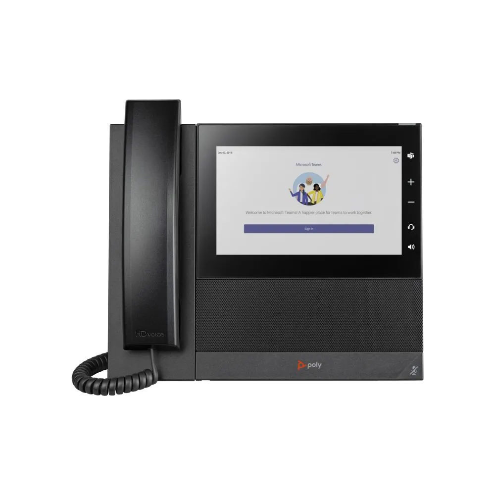 Telefon IP Poly CCX 600 Business Media Phone for Microsoft Teams and PoE-enabled 82Z84AA