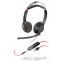Słuchawki nauszne Poly Blackwire 5220 USB-A 7S4L8AA - Czarne