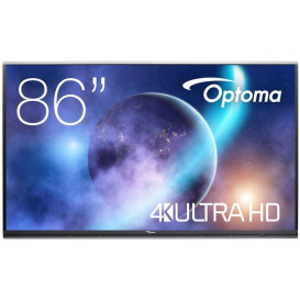 Monitor Optoma Creative Touch 5862RK+ H1F0C0LBW101 - 86"/3840x2160 (4K)/6 ms/dotykowy/USB-C/Czarny