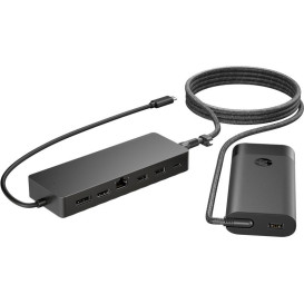 Stacja dokująca HP Universal USB-C Hub and Laptop Charger Combo 9H0H9AA - 1x USB-C, 2x USB-A, DP 1.2, HDMI 2.0, RJ-45