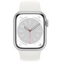 Smartwatch Apple Watch Series 8 MP6K3GK/A - 41mm GPS aluminium w kolorze srebrnym z paskiem sportowym w kolorze białym
