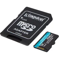 Karta microSD Kingston 256GB Canvas Go Plus + adapter SDCG4/256GB - Class 10, UHS-I, U3, V30, A2
