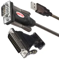 Adapter Unitek USB, RS-232 + adapter DB9F, DB25M Y-105A - zdjęcie poglądowe 1