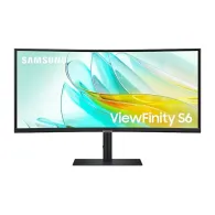 Monitor Samsung ViewFinity S6 S65UC LS34C652UAUXEN, 34", 3440x1440 (UWQHD), 100Hz, 21:9, zakrzywiony, VA, FreeSync, 5 ms, USB-C,
