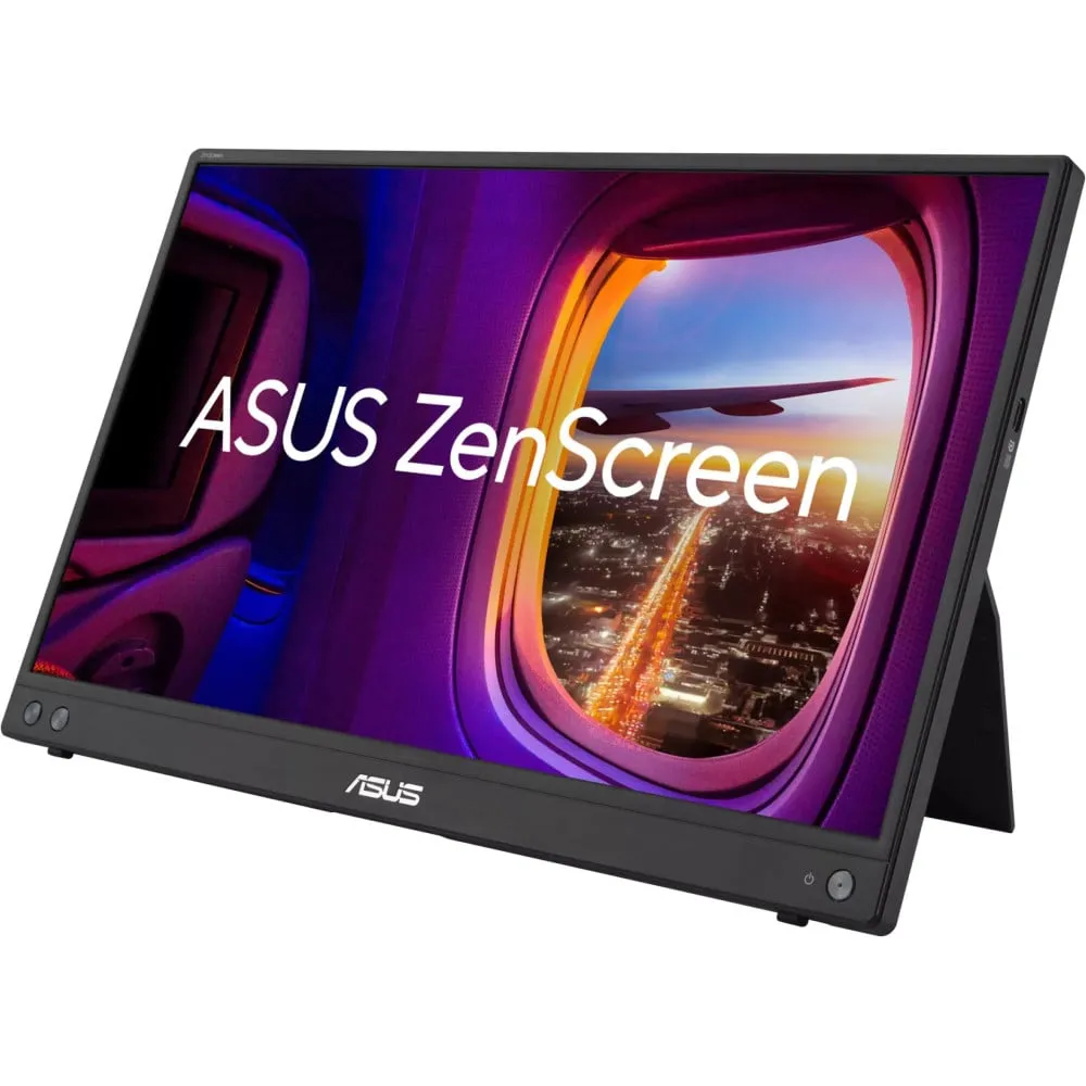 Monitor ASUS ZenScreenMB16AHV, 15,6", 1920x1080 (FHD), 60Hz, IPS, 5 ms, kamera, USB-C, Szary | Sklep ITnes.pl, IT for BUSINESS