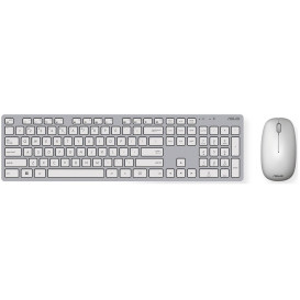 Zestaw bezprzewodowy klawiatury i myszy ASUS ASUS W5000 Wireless Keyboard and Mouse Set 90XB0430-BKM220 - Srebrny
