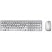 Zestaw bezprzewodowy klawiatury i myszy ASUS W5000 Wireless Keyboard and Mouse Set 90XB0430-BKM220 - Srebrny