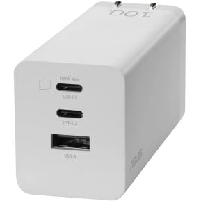 Ładowarka sieciowa ASUS USB-C 100W GaN 90XB07IN-BPW010 - Biała