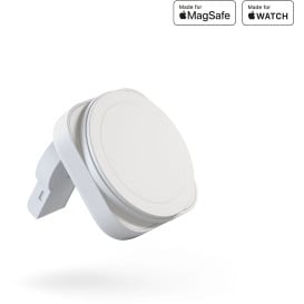 Ładowarka bezprzewodowa Zens Travel 2w1 MagSafe Apple Watch ZEDC24W/00 - do dwóch urządzeń, MagSafe 15W, Apple Watch 5W, Biała