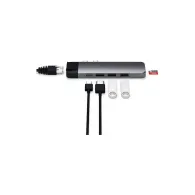 Replikator portów Satechi 2x USB-C Pro Hub ST-TCPHEM - USB-C PD 87W, 2x USB-A, HDMI 4K, czytnik microSD i SD, Ethernet, Szary
