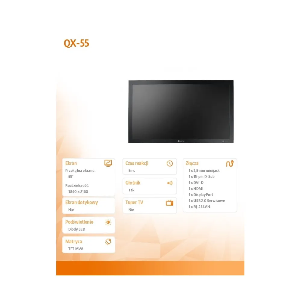 Zdjęcie monitora AG Neovo QX-55