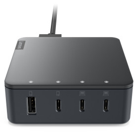 Ładowarka USB Lenovo Go 130W Multi-Port Charger G0A6130WEU - 3x USB-C, 1x USB-A, Czarna