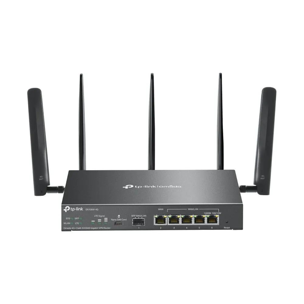 Router Wi-Fi TP-Link VPN Omada ER706W-4G, 4G+ Cat6, AX3000 | Sklep ITnes.pl, IT for BUSINESS