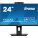 Monitor iiyama ProLite XUB2490HSUH-B1 - 23,8"/1920x1080 (Full HD)/60Hz/IPS/4 ms/pivot/kamera/Czarny