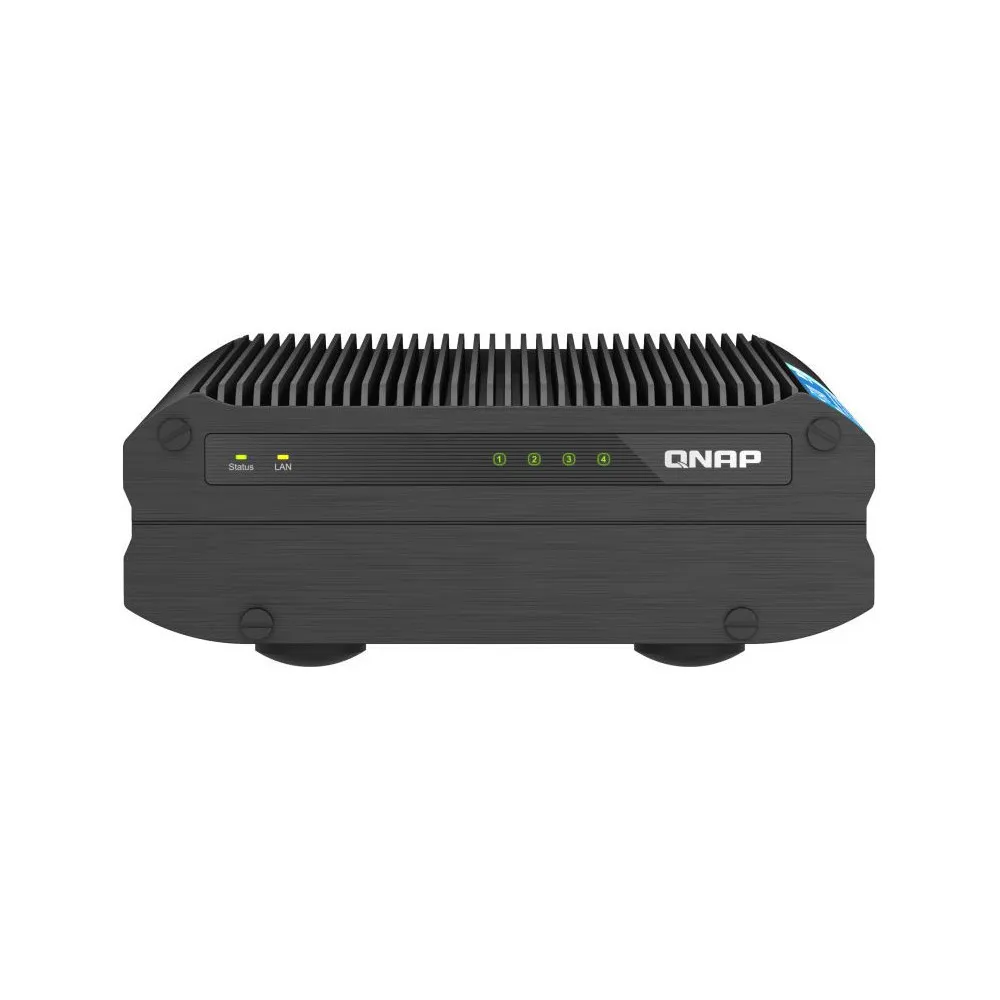 Serwer NAS QNAP Tower TS-I410X-M4UT - Desktop/Intel Atom x6425E/8 GB RAM/1 TB/4 wnęki/hot-swap - zdjęcie