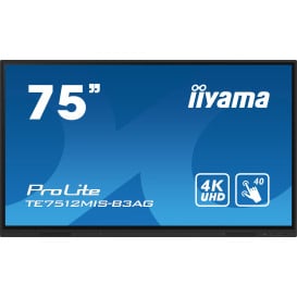 Monitor iiyama ProLite TE7512MIS-B3AG - 74,5"/3840x2160 (4K)/IPS/8 ms/dotykowy/Czarny