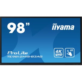 Monitor iiyama ProLite TE9812MIS-B3AG - 97,5"/3840x2160 (4K)/IPS/8 ms/dotykowy/USB-C/Czarny