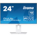 Monitor iiyama ProLite XUB2492HSU-W6 - 23,8"/1920x1080 (Full HD)/100Hz/IPS/FreeSync/0,4 ms/pivot/Biały