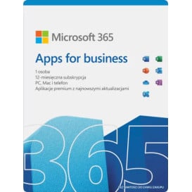 Oprogramowanie Microsoft 365 Apps For Business - SPP-00003, 12 miesięcy, ESD