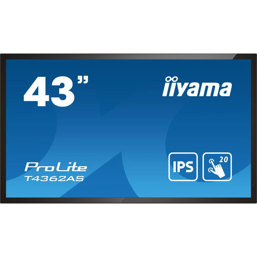 Monitor iiyama ProLite T4362AS-B1, 42,5", 3840x2160 (4K), 60Hz, IPS, 8 ms, pivot, MT, Czarny | Sklep ITnes.pl, IT for BUSINESS