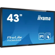 Monitor iiyama ProLite T4362AS-B1, 42,5", 3840x2160 (4K), 60Hz, IPS, 8 ms, pivot, MT, Czarny | Sklep ITnes.pl, IT for BUSINESS