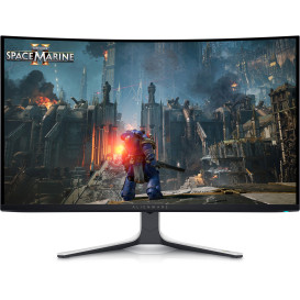 Monitor Dell Alienware 32 4K QD-OLED AW3225QF 210-BLLV - 31,6"/3840x2160 (4K)/240Hz/zakrzywiony/QD OLED/G-Sync/0,300 ms/USB-C/Czarno-Biały