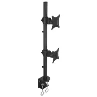 Uchwyt biurkowy na monitory Techly LED/LCD 13-27" - 2 x 10 kg, Czarny - 020690 | Sklep ITnes.pl - IT for BUSINESS