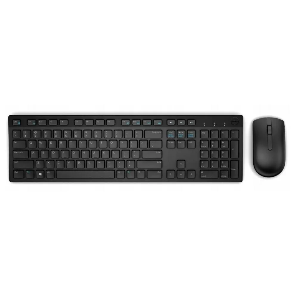 Dell 580-ADFZ Wireless Keyboard and Mouse-KM636 - UK (QWERTY) - Black