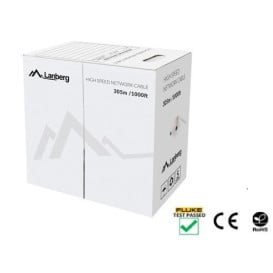 Kabel LAN UTP Lanberg LCU5-12CU-0305-R - kat. 5E, 305m, CU, kolor czerwony