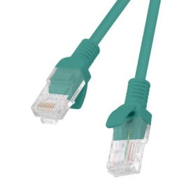 Patchcord Lanberg PCU6-10CC-0025-G - kat. 6, UTP, 0.25m, zielony