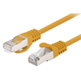 Patchcord Lanberg PCF6-10CC-0025-Y - kat. 6, FTP, 0.25m, pomarańczowy