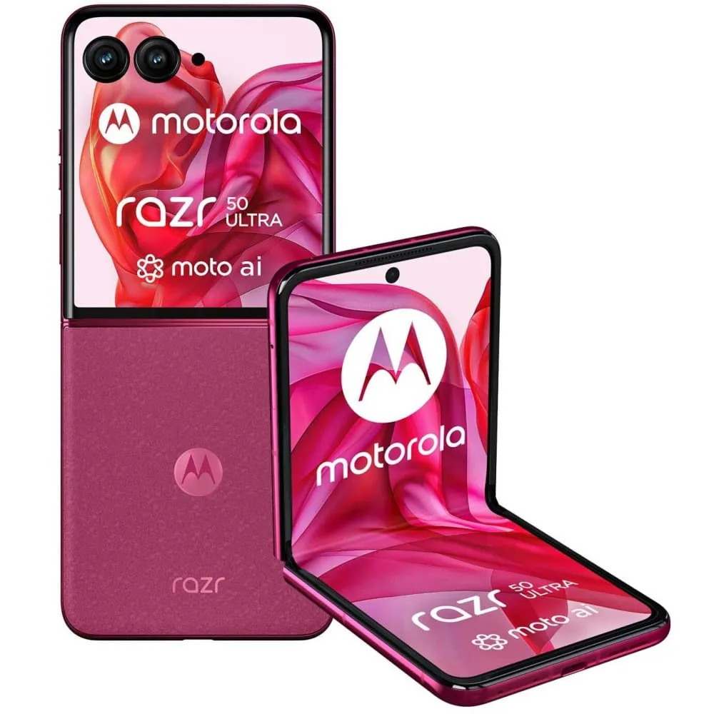 Smartfon Motorola Razr 50 Ultra PB1T0101PL, Snapdragon 8s Gen 3, 6,9" 2640x1080, 512GB, 12GB, 5G, Różowy, 50+32Mpix, Android, 2C
