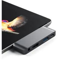 Replikator portów Satechi Mobile Pro Hub ST-TCMPHM - do urządzeń mobilnych USB-C, 60W, 4K HDMI, USB-A 3.0, Audio, Szary