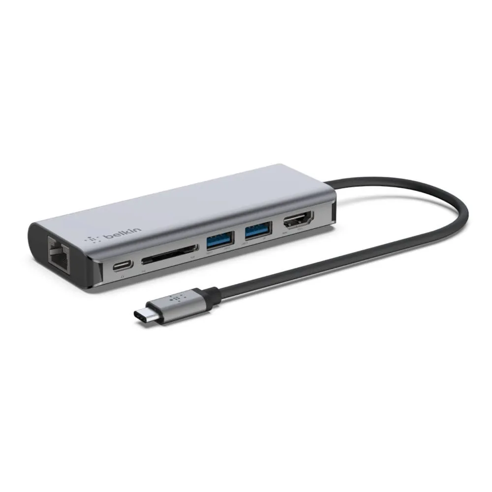 Stacja dokująca Belkin 6w1 USB-C AVC008BTSGY, Kolor srebrny, Czarna | Sklep ITnes.pl, IT for BUSINESS