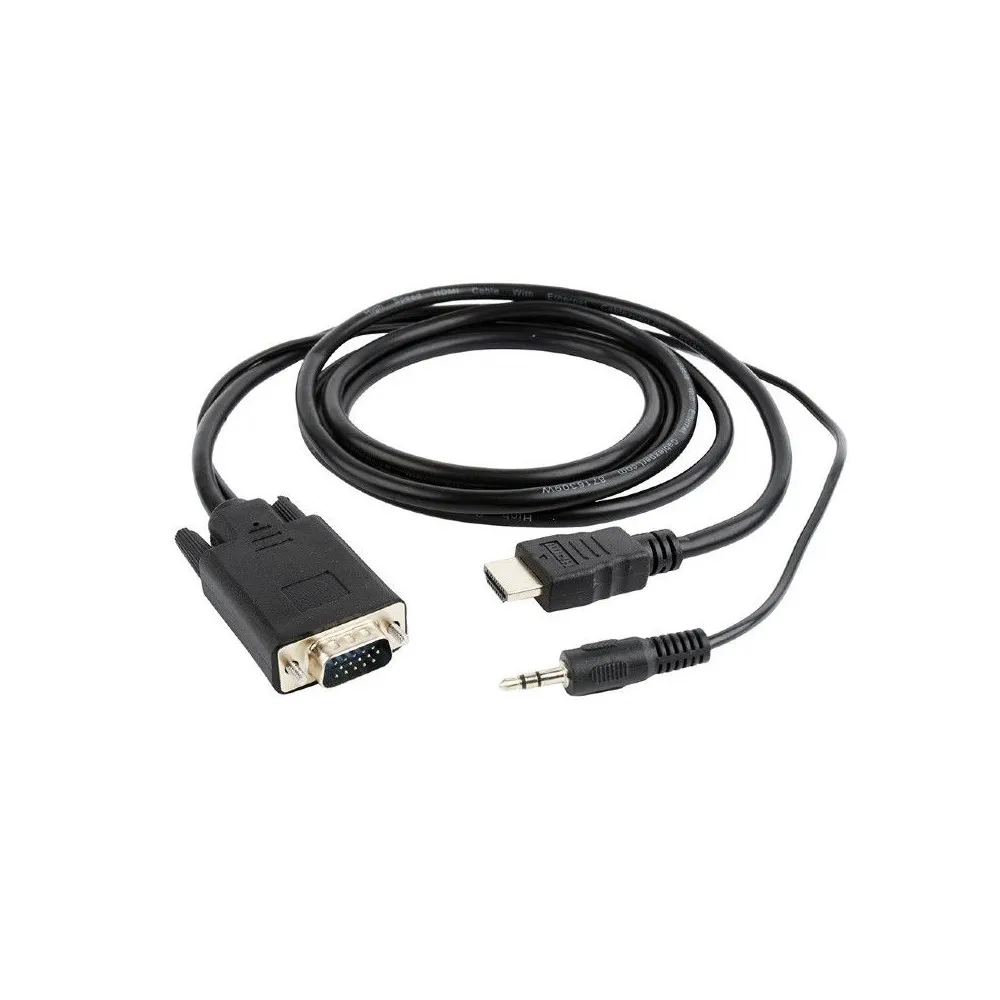 Adapter Gembird HDMI do VGA i Audio A-HDMI-VGA-03-10, 3 m, Czarny | Sklep ITnes.pl, IT for BUSINESS