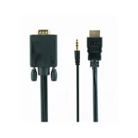 Adapter Gembird HDMI do VGA i Audio A-HDMI-VGA-03-10, 3 m, Czarny | Sklep ITnes.pl, IT for BUSINESS