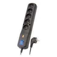 Listwa zasilająca przeciwprzepięciowa Lestar LV-530W 1966000774 - 3 m, Czarna | Sklep ITnes.pl - IT for BUSINESS